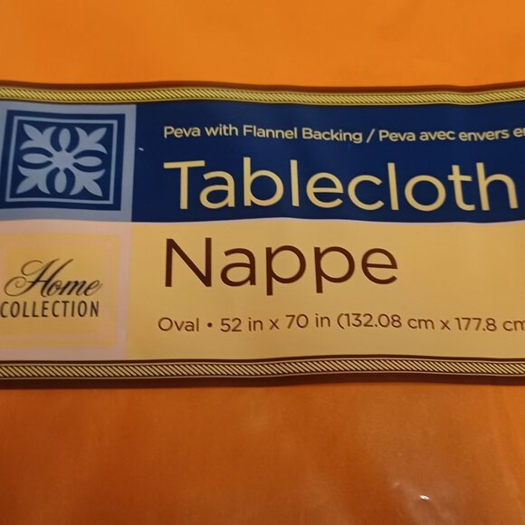 NEW Home Collection Tablecloth Oval 52x70 - Picture 2 of 4